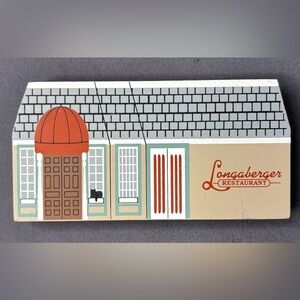 Vintage Cats Meow Longaberger Restaurant Dresden OH 1992 Shelf Sitter